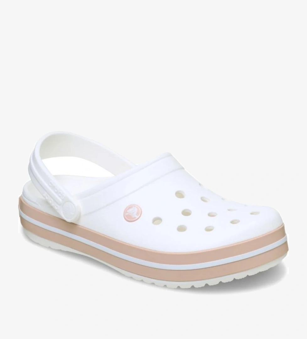 11016 Crocband Beyaz Unisex Terlik