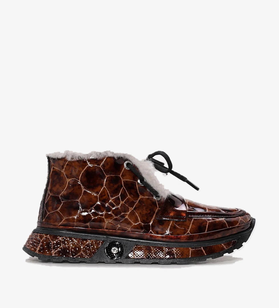 Hakiki Deri Kadın Klasik Bot 254SZA125 - Görsel 1