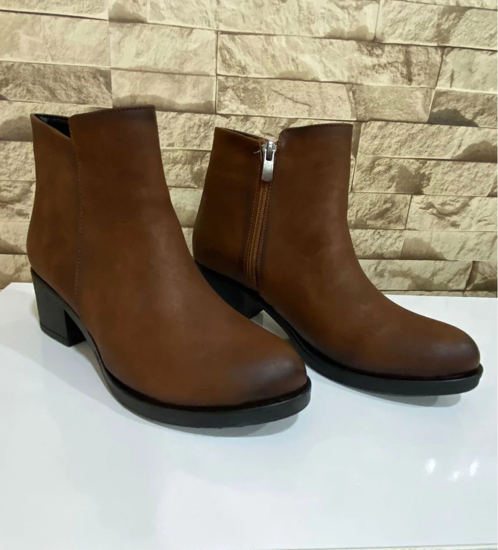 Kadın Fermuarlı 5 CM Topuklu Bot 4010-116-0016