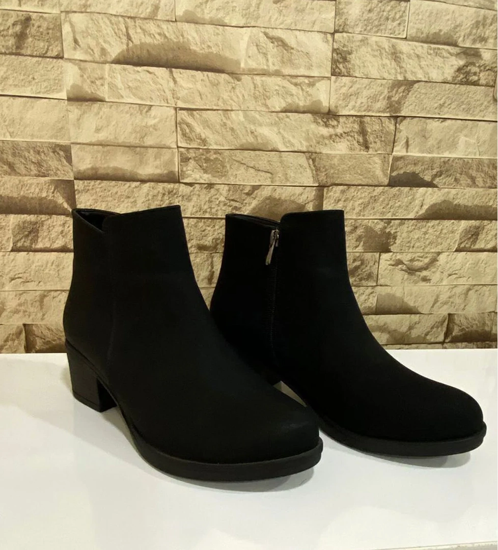 Kadın Fermuarlı 5 CM Topuklu Bot 4010-116-0016 - Görsel 1