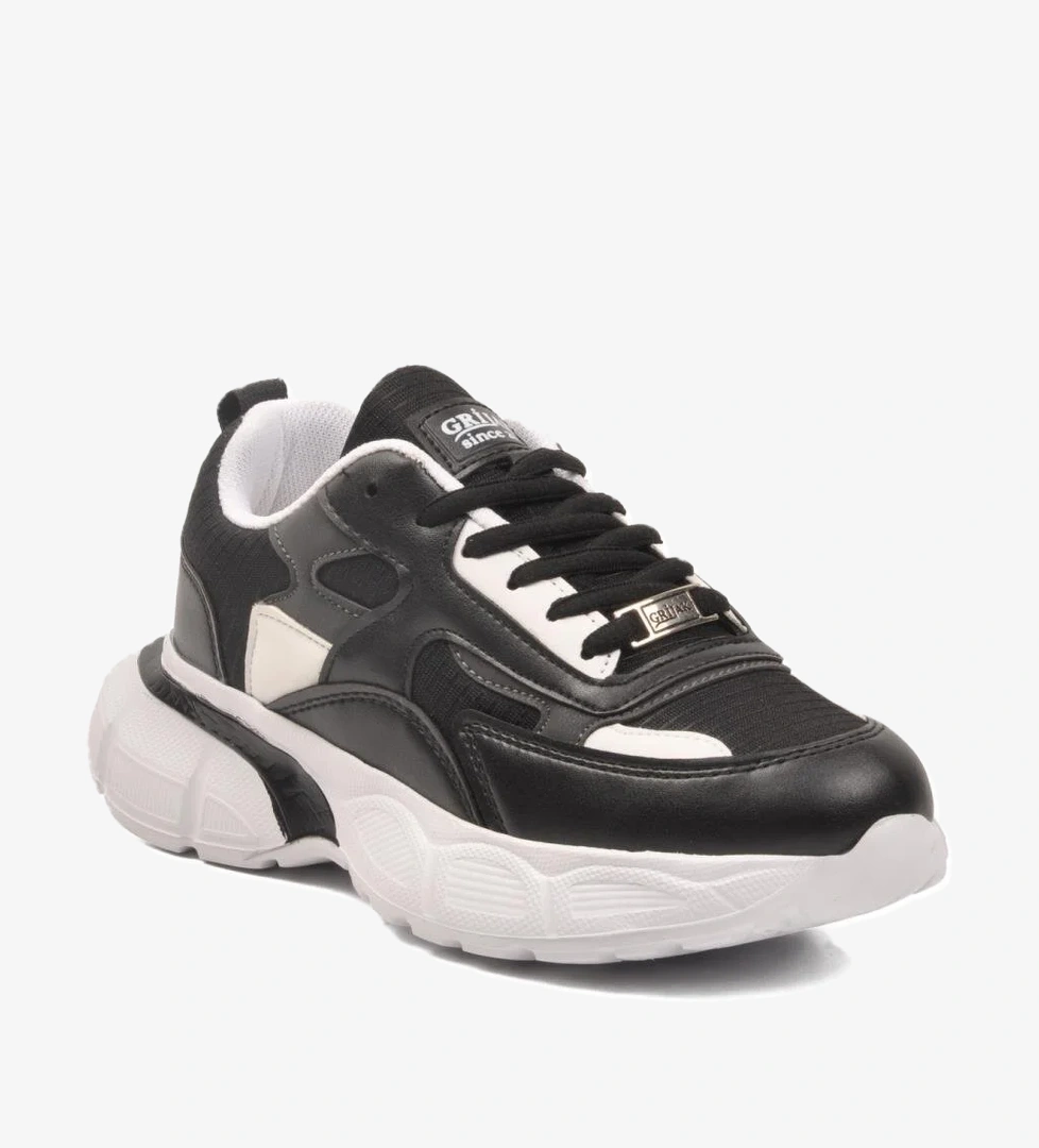 301 G Siyah-Beyaz Mevsimlik Unisex Spor Ayakkabı - Görsel 1