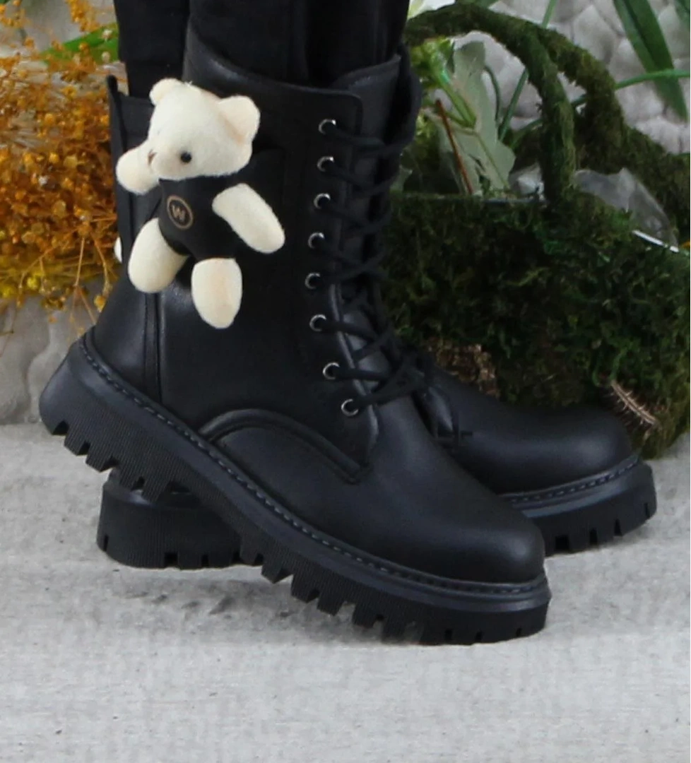 Wnt 2960 Anatomik Sıcak Astar Kaymaz Taban Postal Kız Çocuk Bot