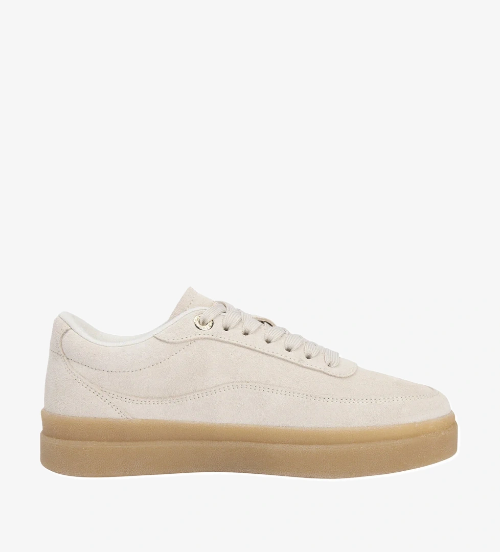 Tommy Hilfiger Modern Court Sneaker Sued Bej Kadın model görseli
