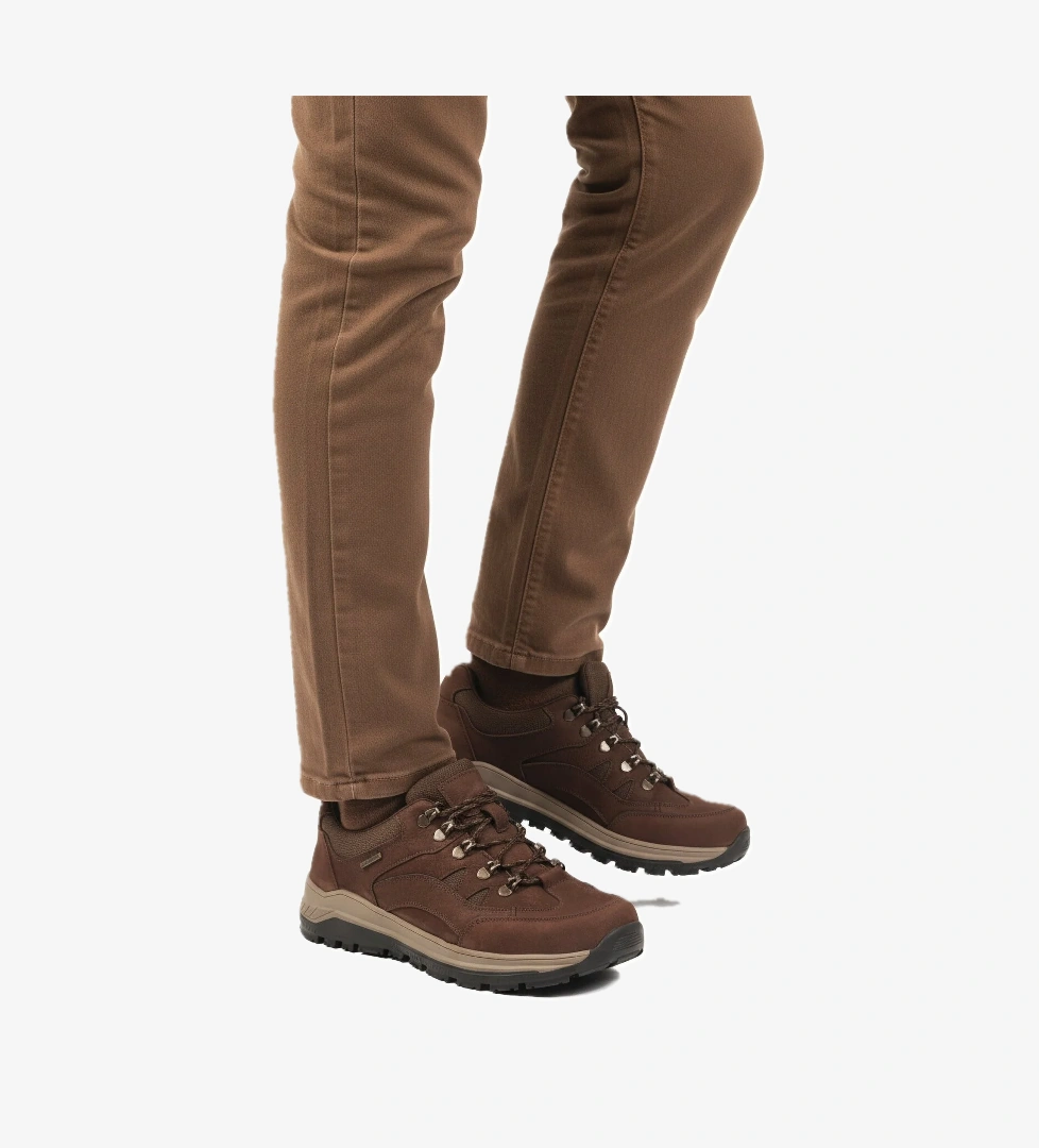 Kahve Hakiki Deri Bağcıklı Su İtici Erkek Outdoor Ayakkabı