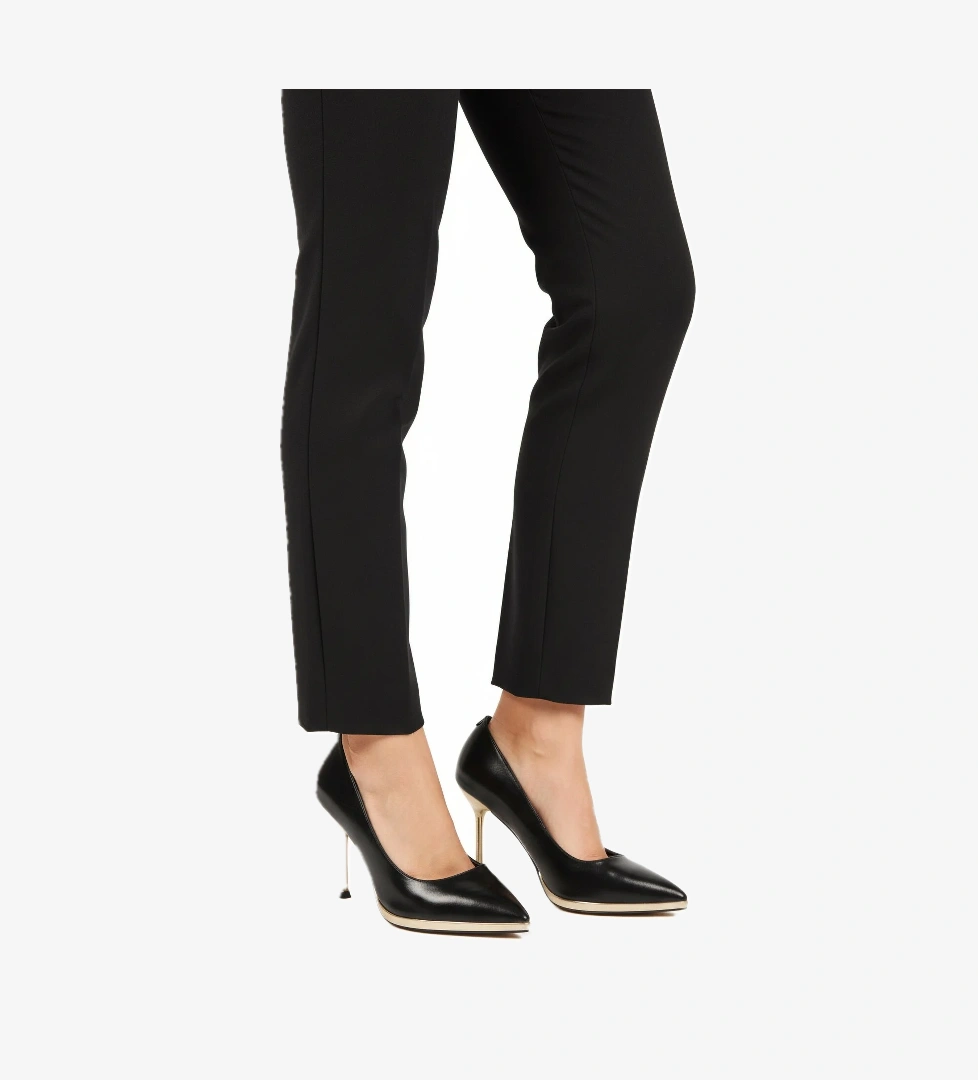 Aspor Siyah Topuklu Kadın Abiye Ayakkabı