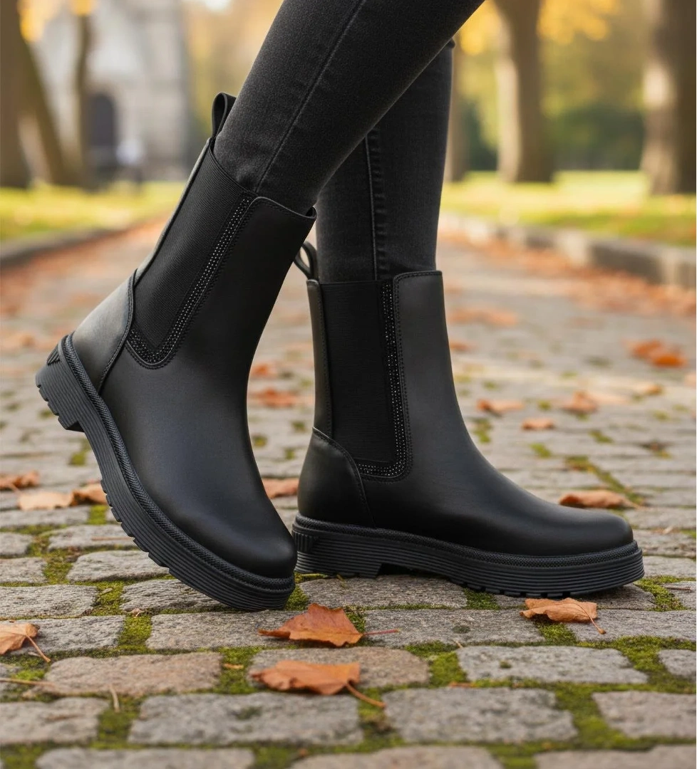 Walkway 23012 Z Siyah Taşlı Kadın Bot model görseli