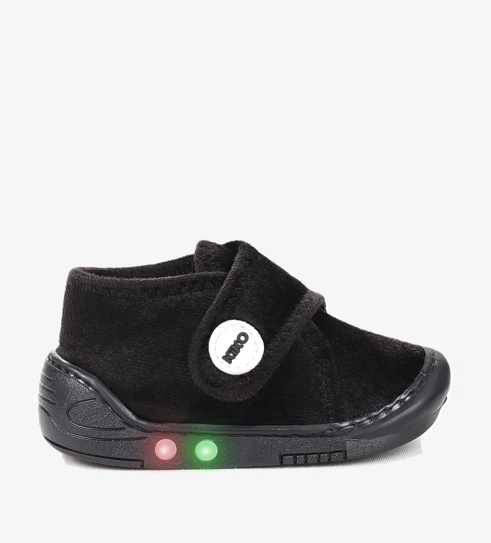 Petri Günlük Işıklı Kız Bebek Ev Okul Kreş Panduf Siyah