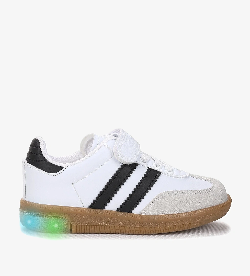 Renis Günlük Cırtlı Işıklı Kız Çocuk Spor Ayakkabı Beyaz - Siyah