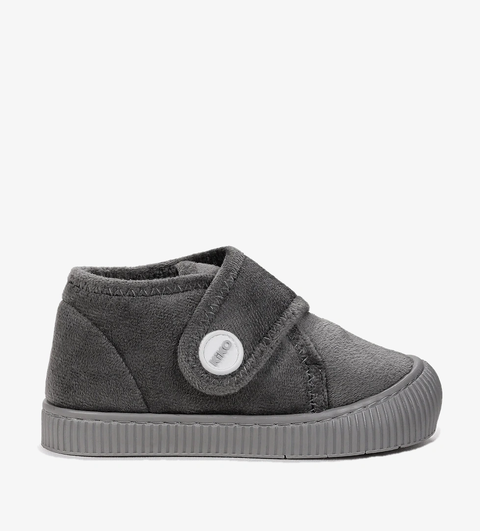 Kiko Kids Petri Günlük Erkek Çocuk Ev Okul Kreş Panduf Gri