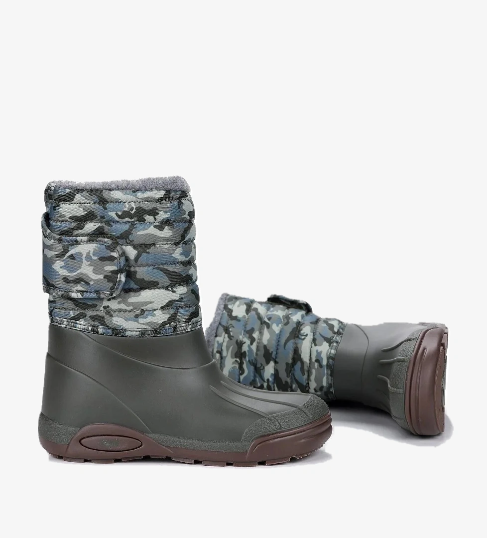 W10210-042 Topo Ski Camo Çocuk Yağmur Çizmesi - Görsel 1