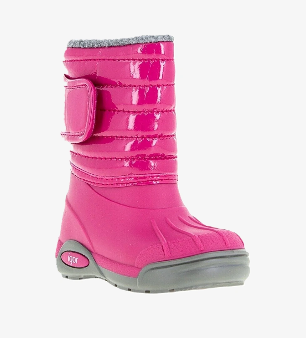 W10168-007 Topo Ski Charol Kız Çocuk Yağmur Çizmesi