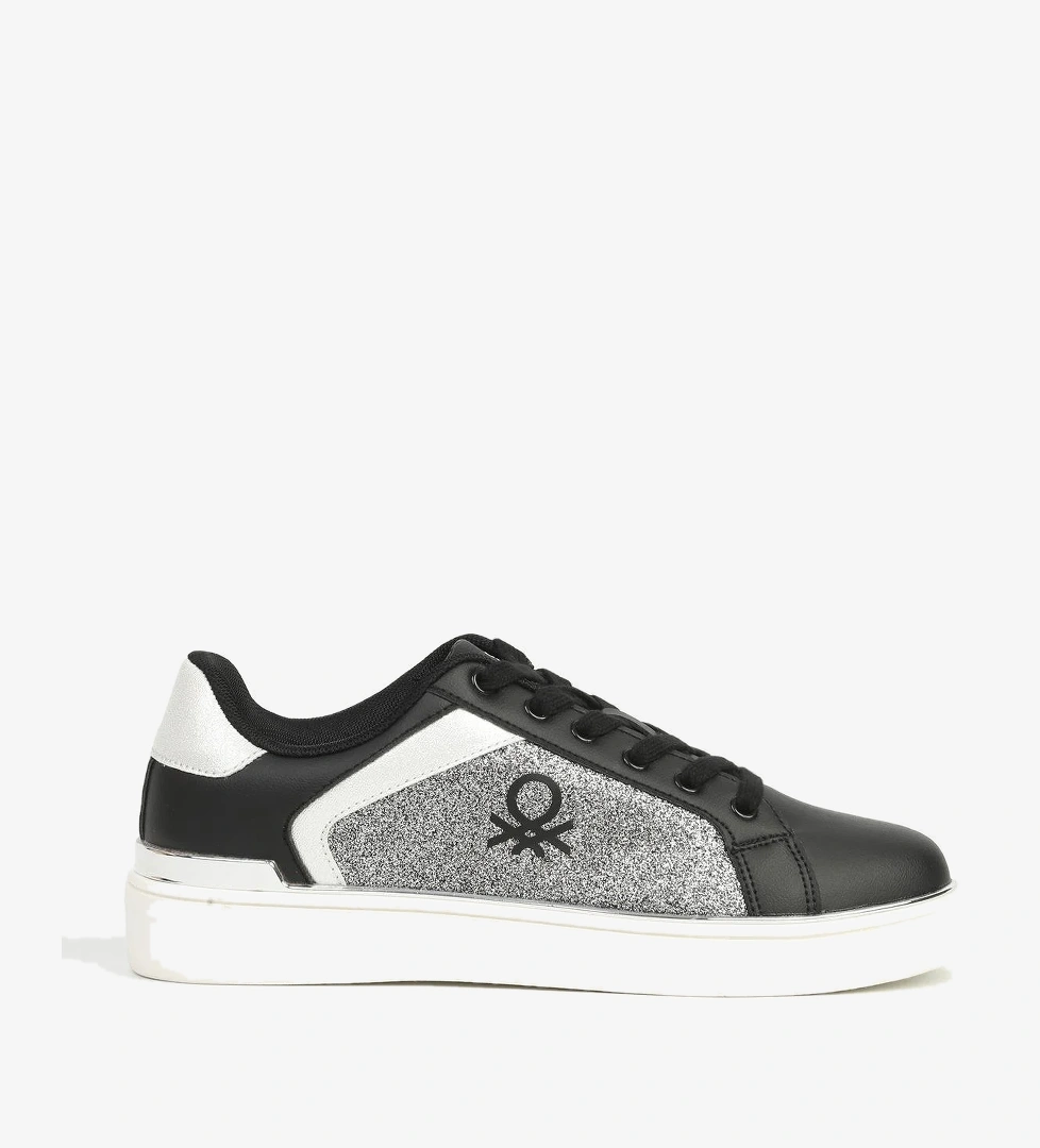 Benetton Kadın Siyah Beyaz Spor Ayakkabı İTHAL BNI-12123 model görseli