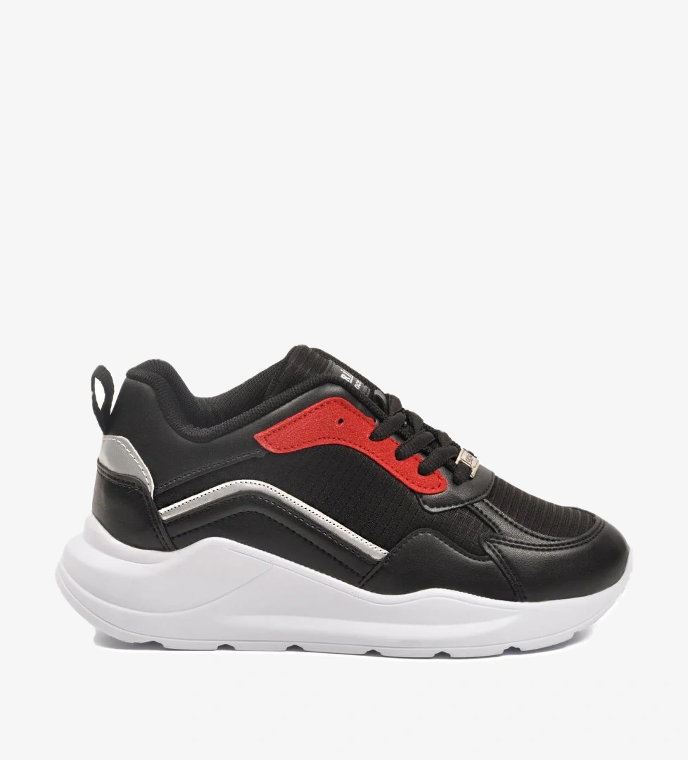 Walkway 051 G Siyah-bordo Siyah-altın Unisex Snekaer Spor Grijak Ayakkabı model görseli