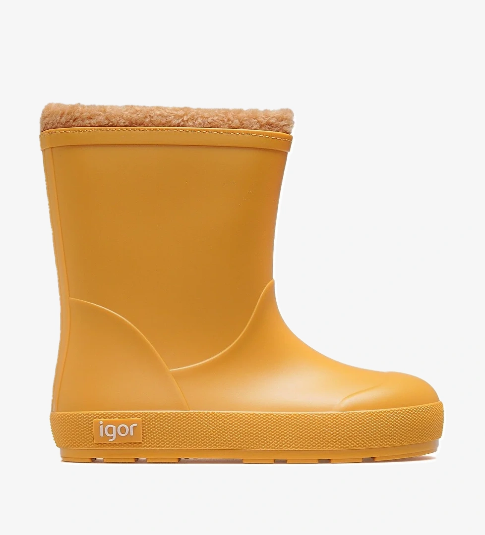 Yogi Borreguito Unisex Çocuk Kürklü Su Geçirmez Çizme 25k W10306 Sarı - Görsel 1