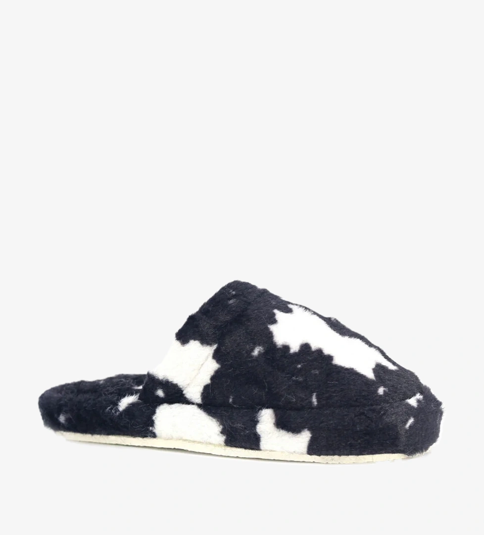 Kadın Desenli Peluş Yumuşak Hafif Ses Yapmayan Kaymaz Taban Çeyiz Bohça Kışlık Ev Terliği 1021-127-0004