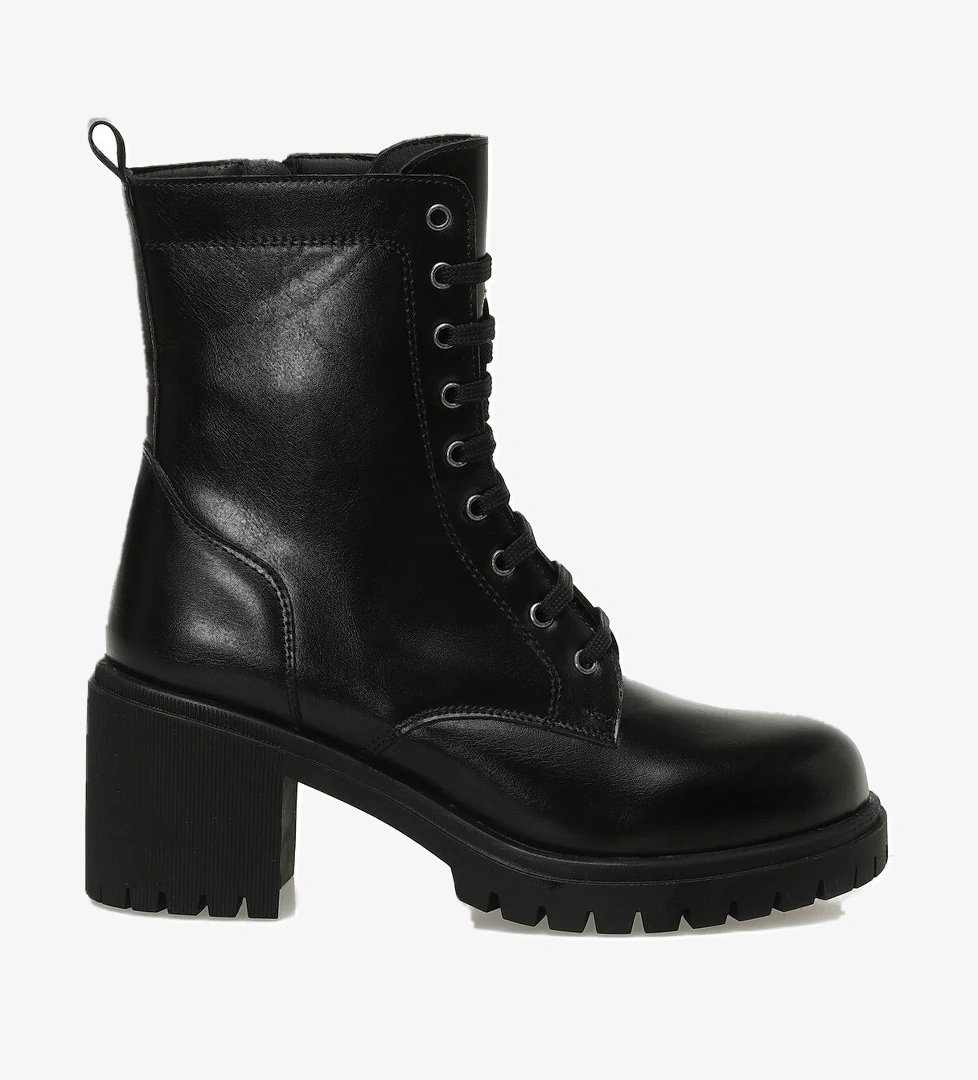 25K-6008 5PR Siyah Kadın Topuklu Bot - Görsel 1