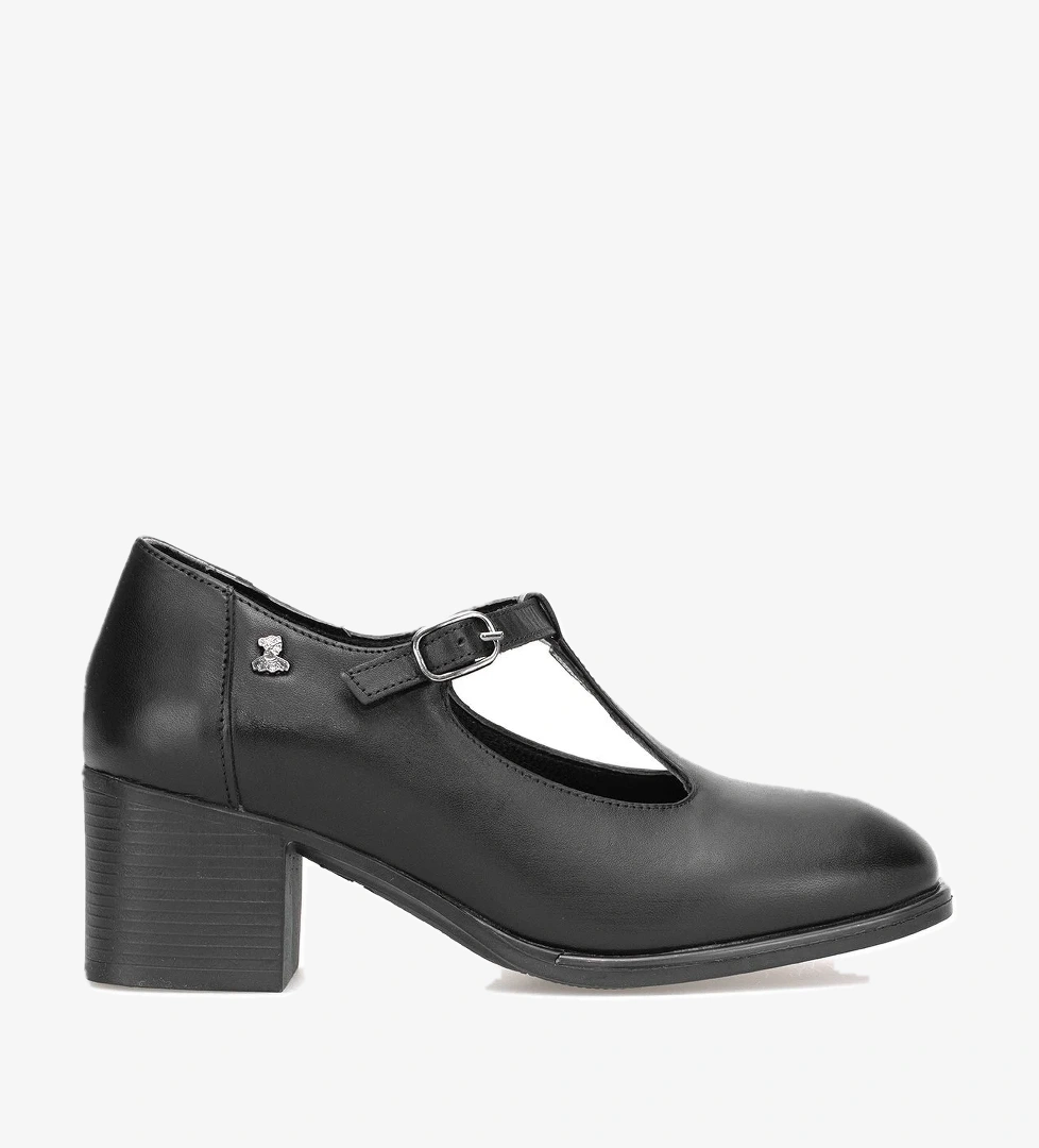 Venüs 2512705K Kadın Hakiki Deri Klasik Topuklu Ayakkabı Siyah model görseli