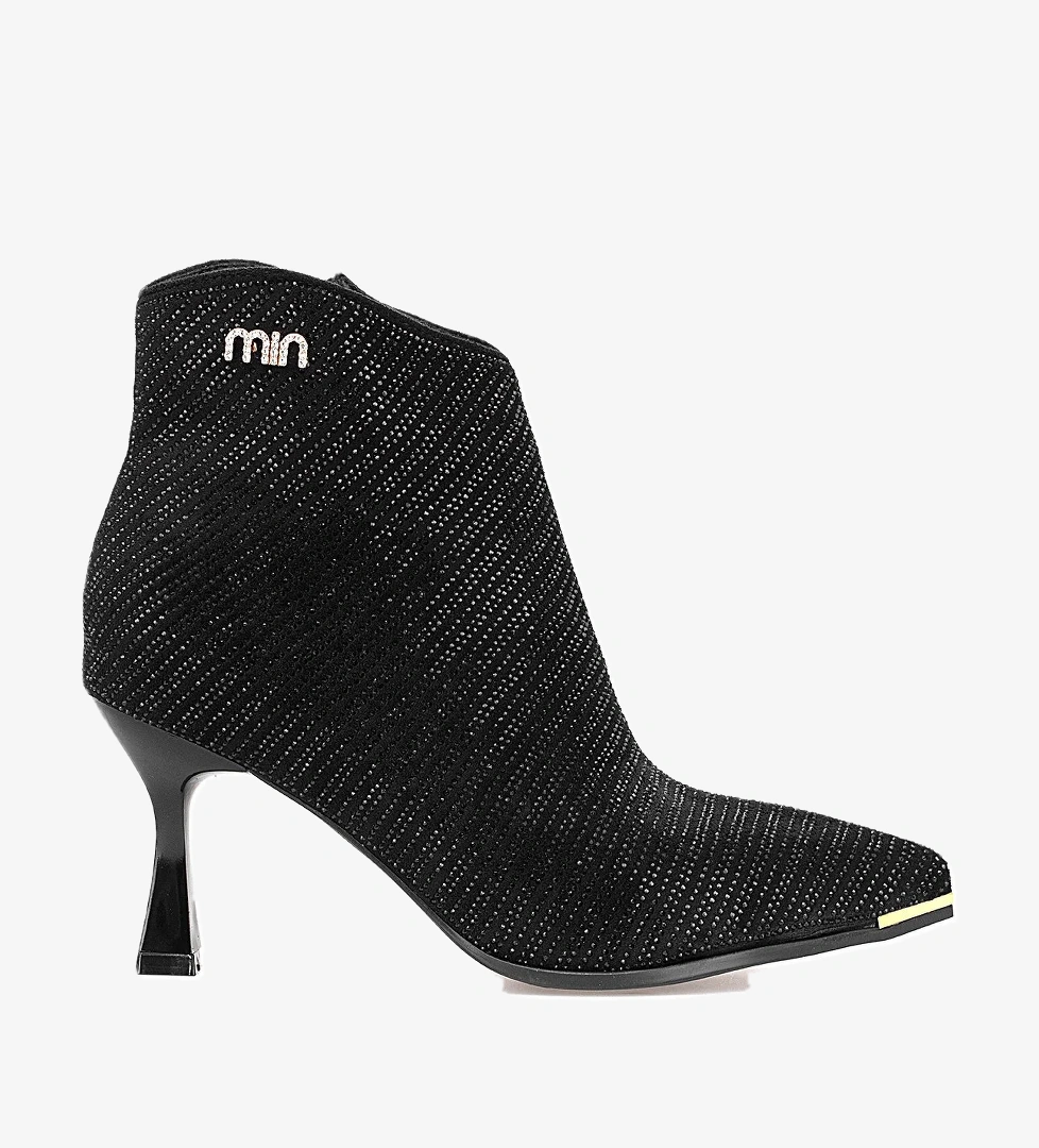 Guja 25K416-1 Kadın Taşlı Topuklu Bot Siyah model görseli