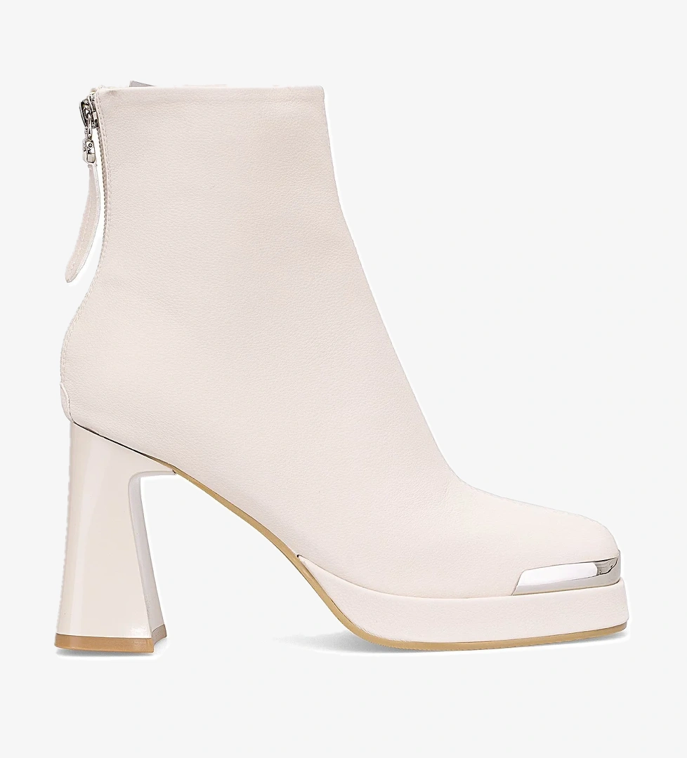 Guja 25k414-2 Kadın Hakiki Deri Topuklu Bot Siyah Bej model görseli