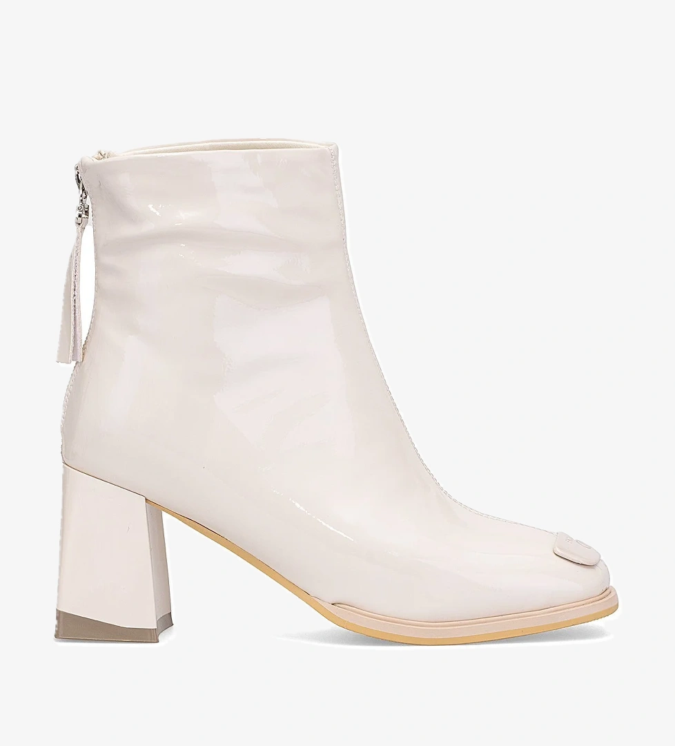 Guja 25k415-1 Kadın Hakiki Deri Topuklu Bot Bej Siyah model görseli