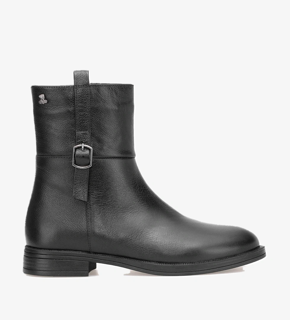 2552701K Kadın Hakiki Deri Klasik Bot Siyah