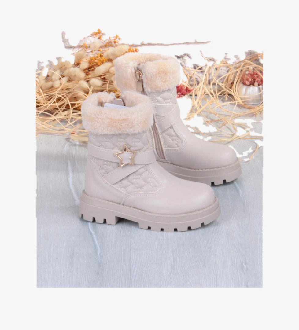 Cool Evla Anatomik Sıcak Astar Kaymaz Taban Kız Çocuk Bot