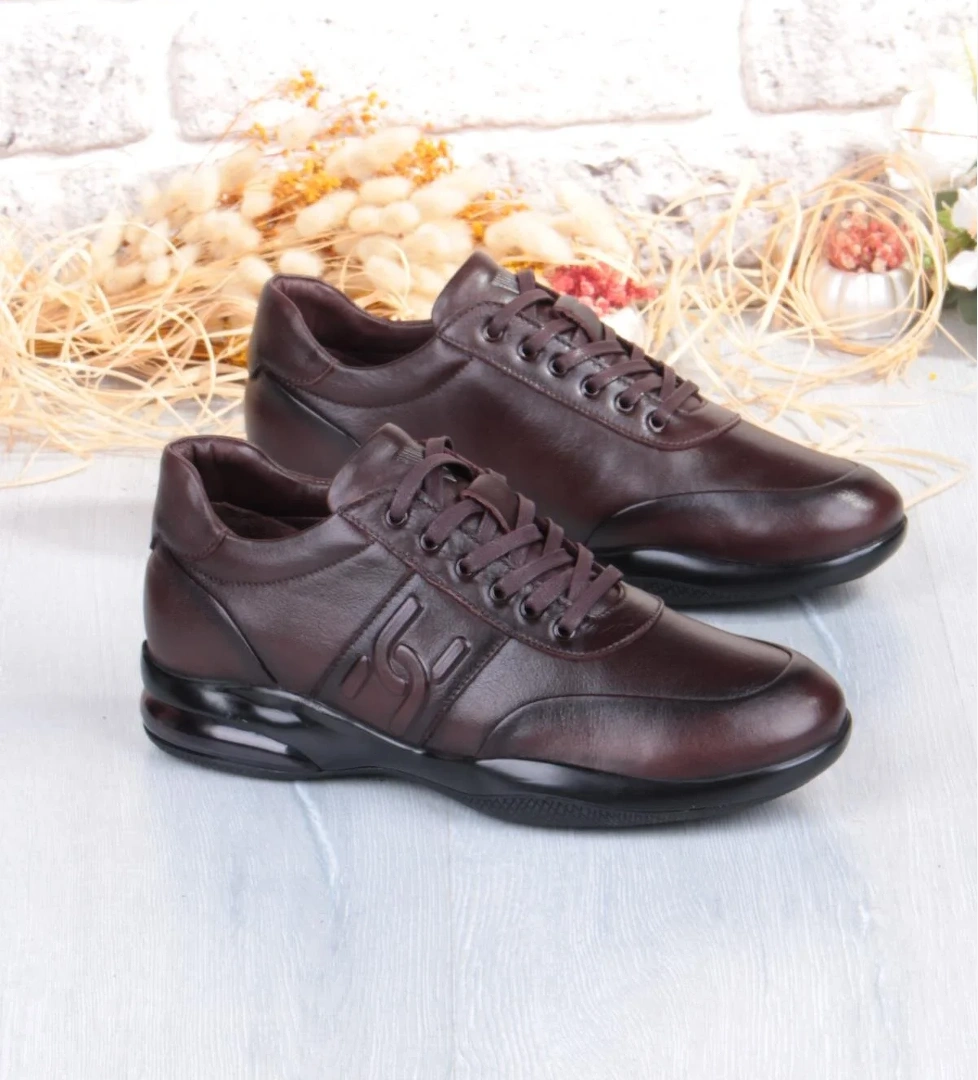 M337 Rahat Kauçuk Air Taban Taban Hakiki Deri Erkek Ayakkabı