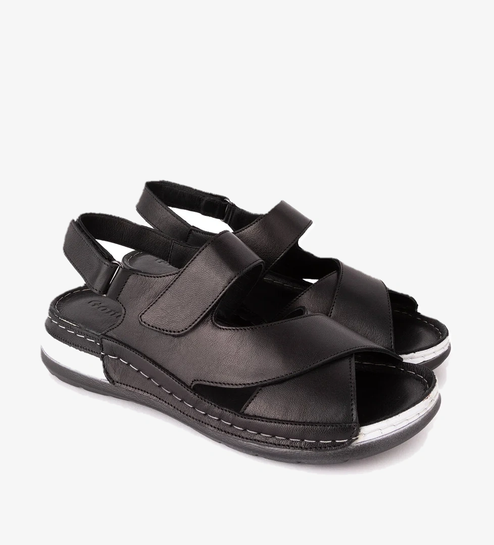 Gondol Kundura Taba Gondol Kundura Gondol Hakiki Kadın Deri Anatomik Taban Sandalet iz.4601