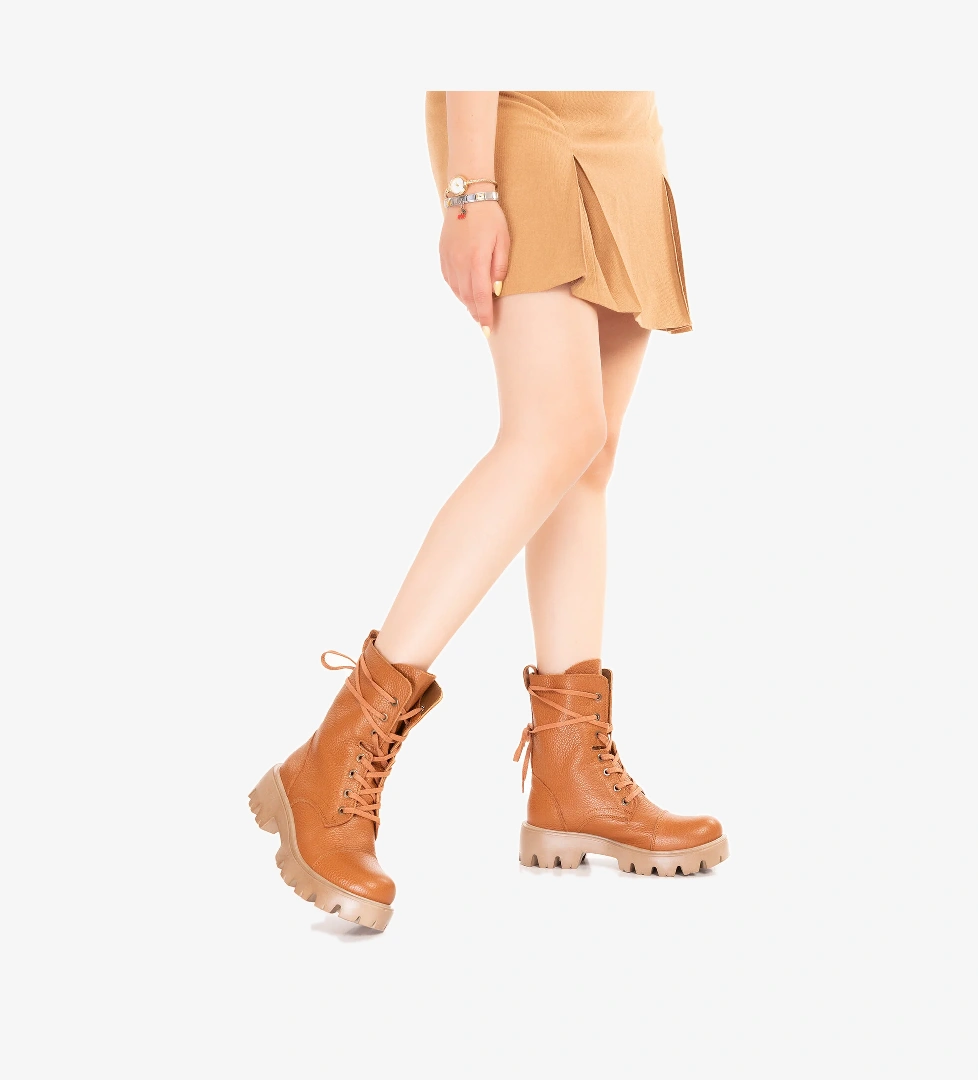 Gondol Kundura Gondol Kadın Hakiki Deri Kalın Taban Hafif Postal Weronica model görseli