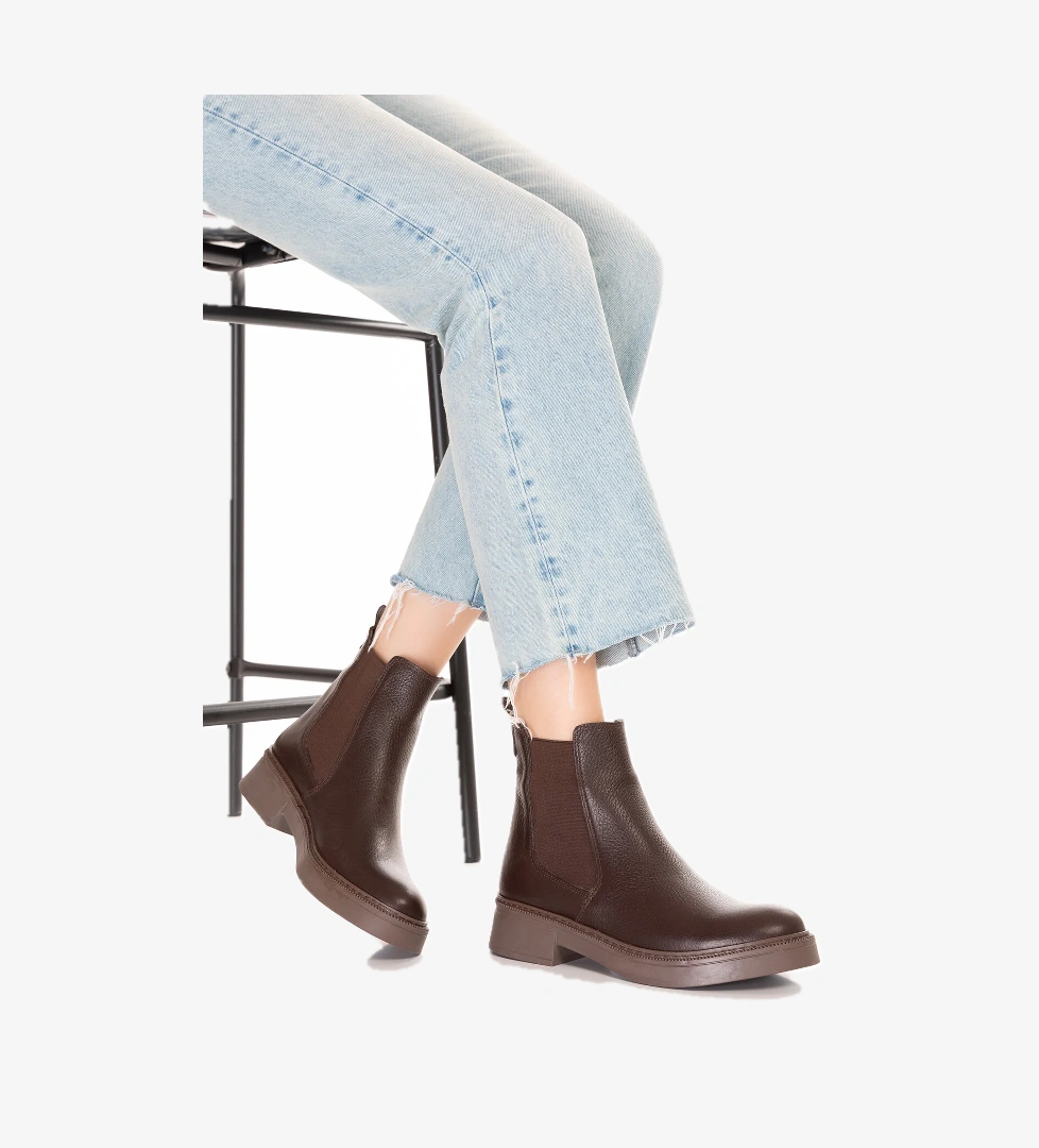 Gondol Kundura Gondol Hakiki Deri Çift Lastikli Günlük Hafif Bot Shakira model görseli