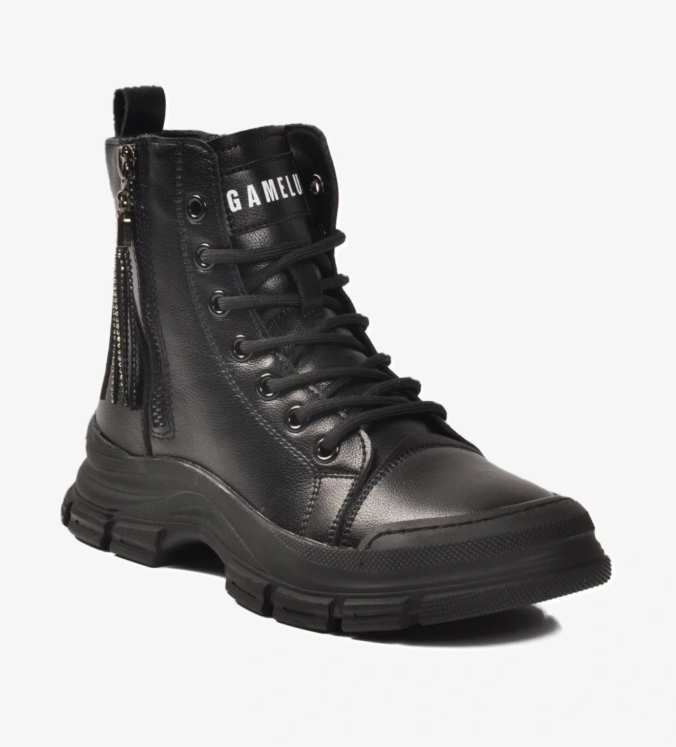 Gamelu Fermuarlı Neptün Beyaz Z Siyah Hafızalı Taban Kadın Bot model görseli