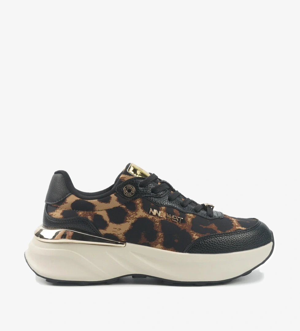 Nine West KEITH5 5PR Leopar Kadın Sneaker - Görsel 1