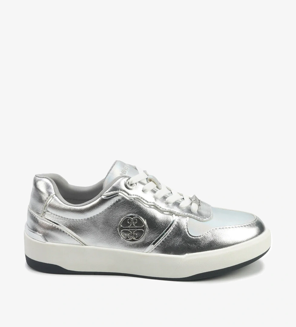 HEYDIN 5PR Gümüş Kadın Sneaker - Görsel 1