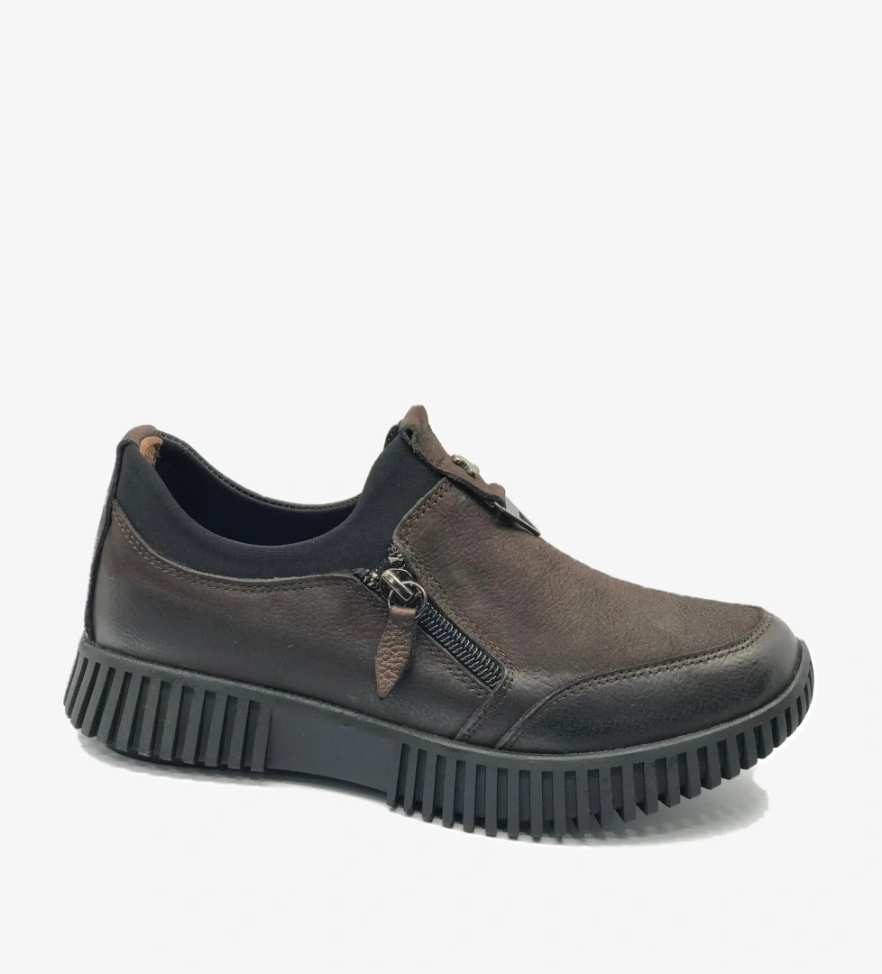 Rascln Hakiki Deri Ortopedik Kadın Casual Ayakkabı