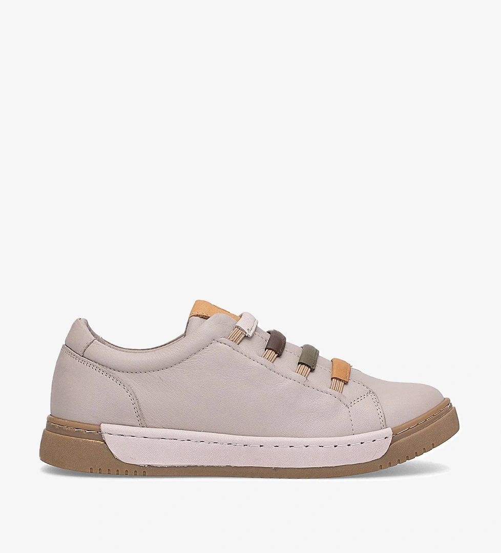 D25KA-240 Kadın Hakiki Deri Casual Ayakkabı Gri