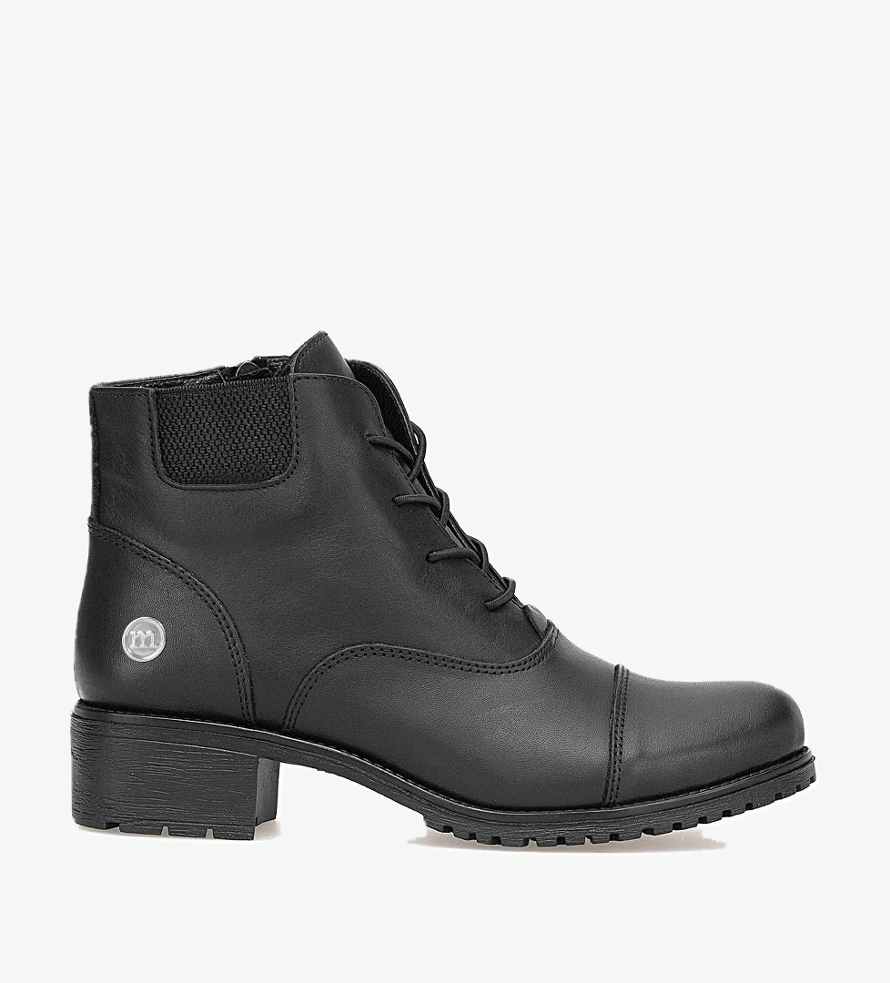 Mammamia D25KB-1645 Kadın Hakiki Deri Topuklu Bot Siyah model görseli