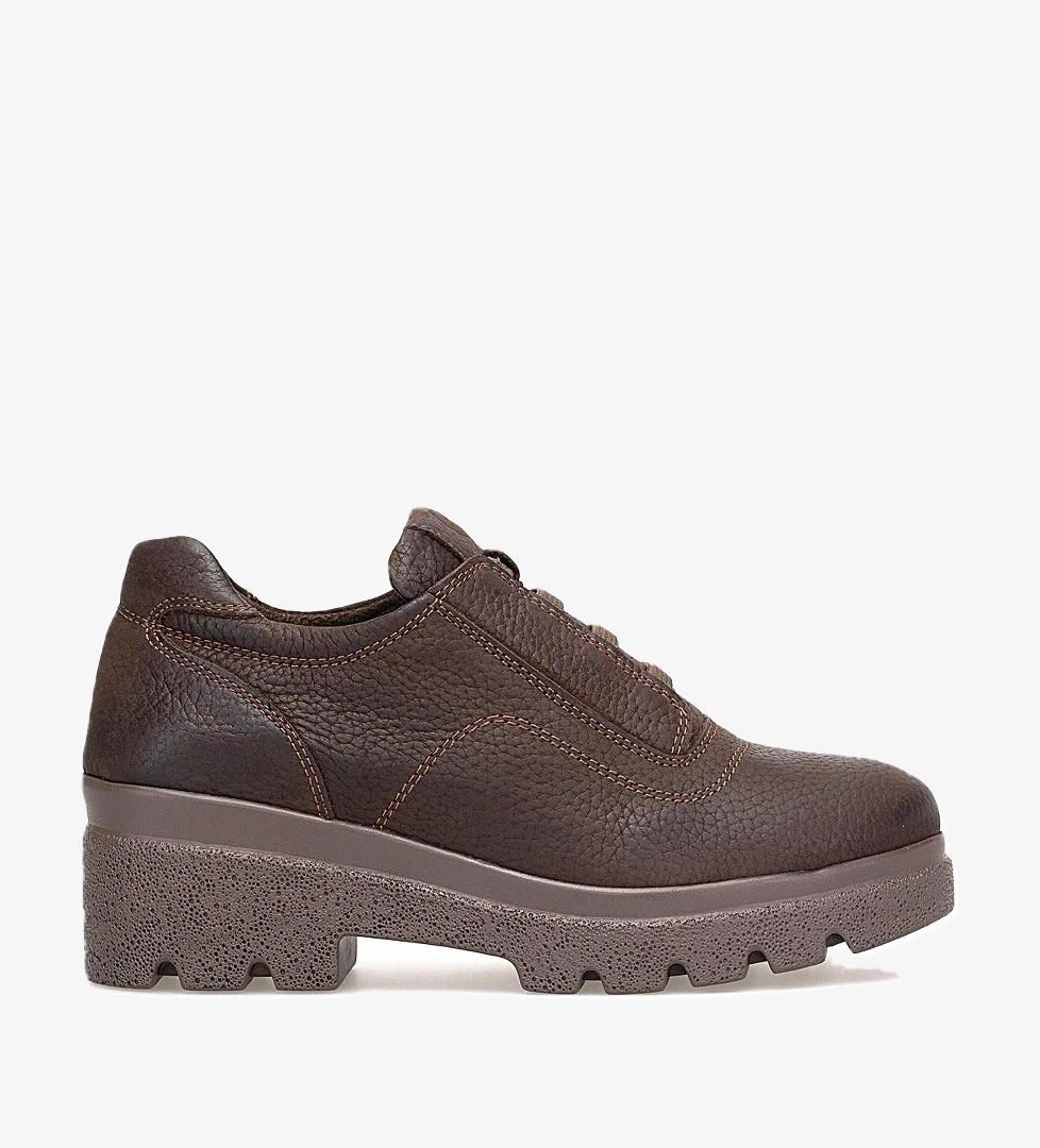 Mammamia D25KA-3740 Kadın Hakiki Nubuk Deri Casual Ayakkabı Kakao model görseli