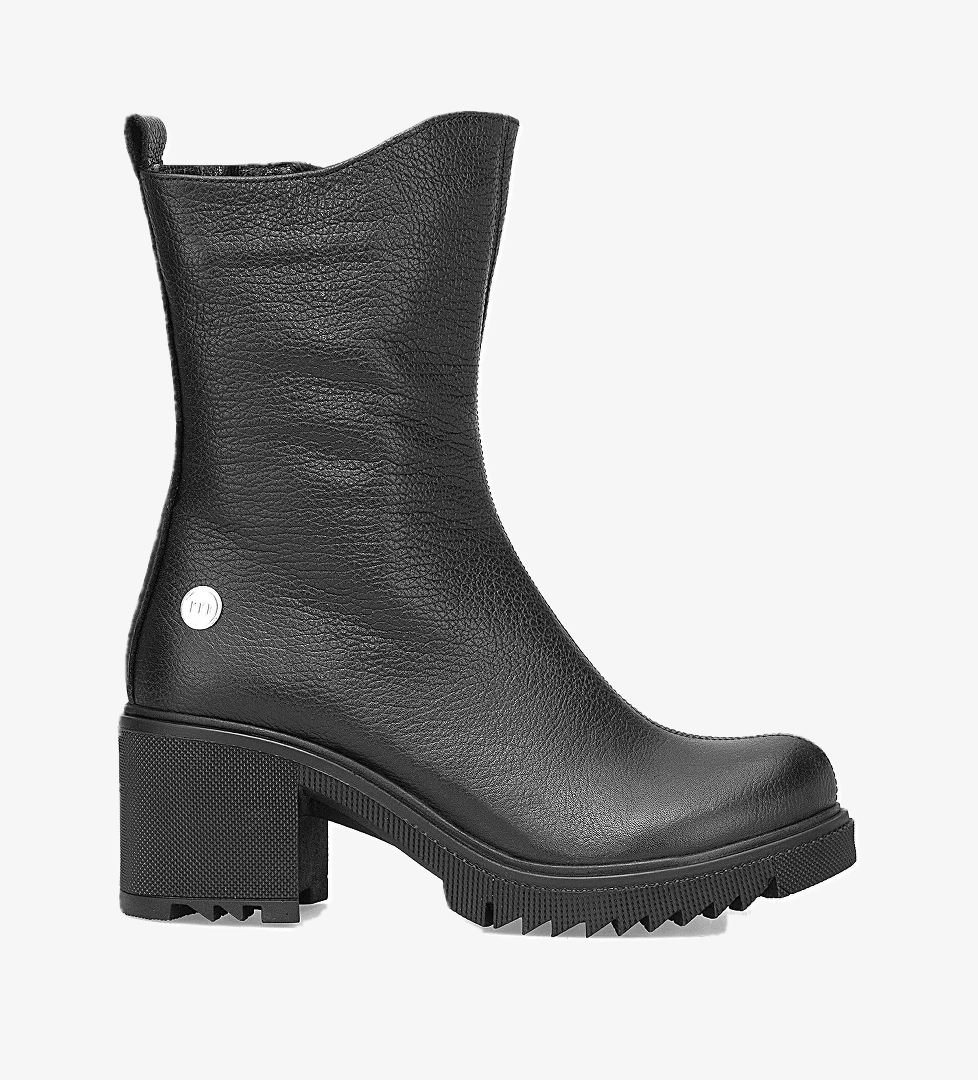 Mammamia D25KB-1700 Kadın Hakiki Deri Topuklu Bot Siyah model görseli