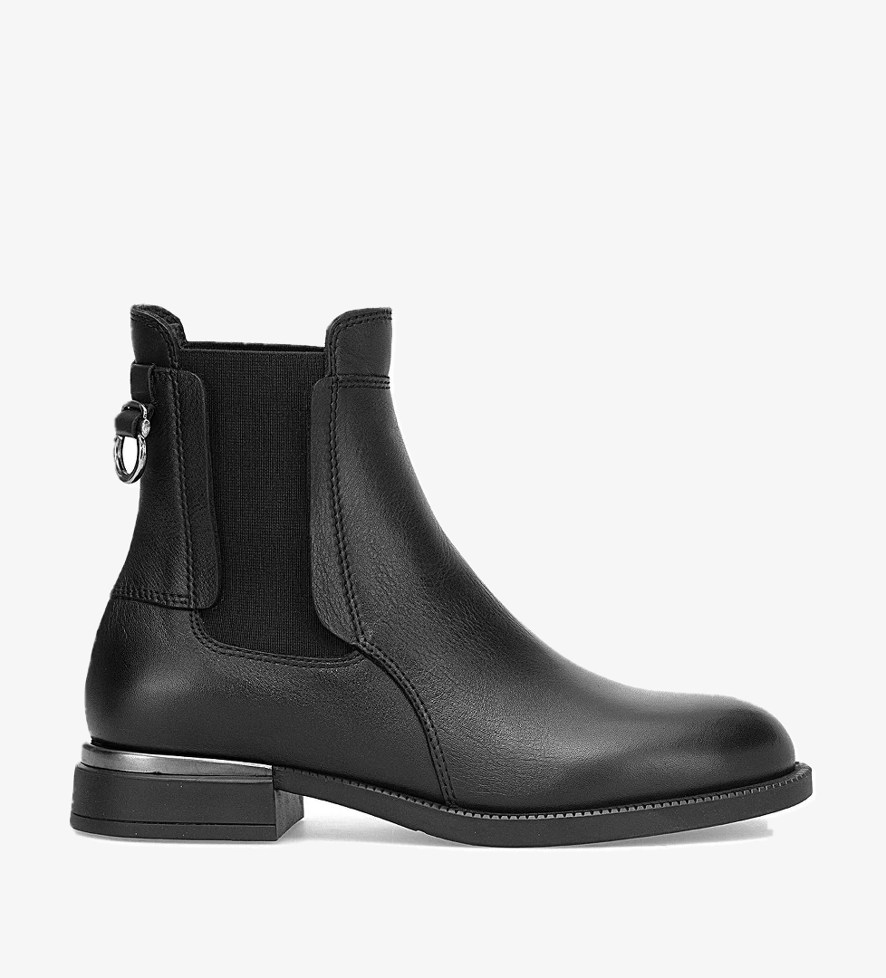 Mammamia D25KB-8325 Kadın Hakiki Deri Chelsea Bot Siyah model görseli
