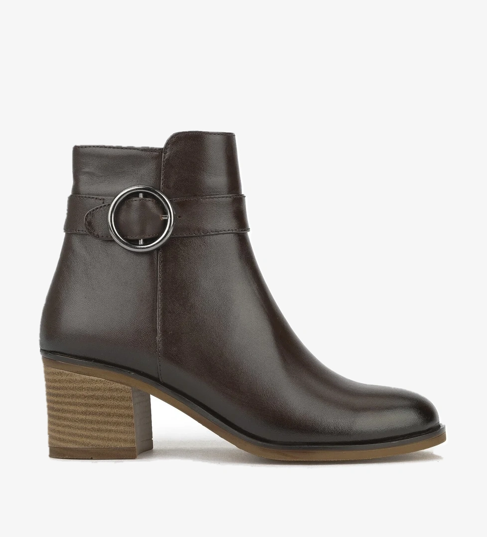 Kadın Hakiki Deri Bot 1531020Z301 Kahve - Görsel 1