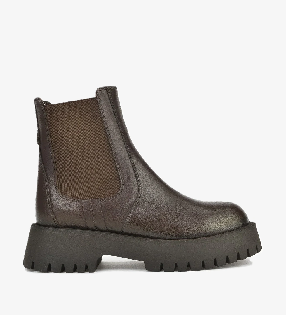 Kadın Hakiki Deri BOT 15319Z66453 Kahve - Görsel 1