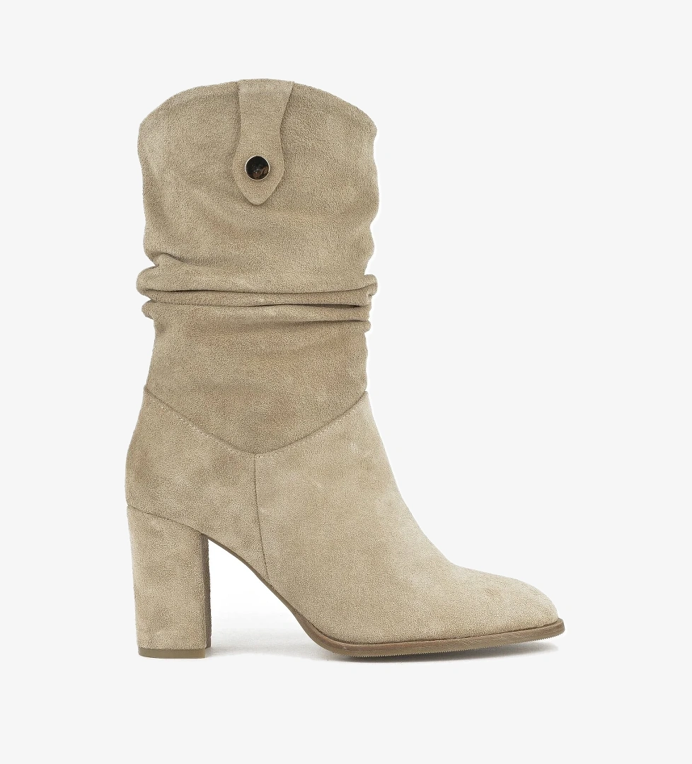 Kadın Hakiki Deri Çizme 1531050Z25100670K Bej