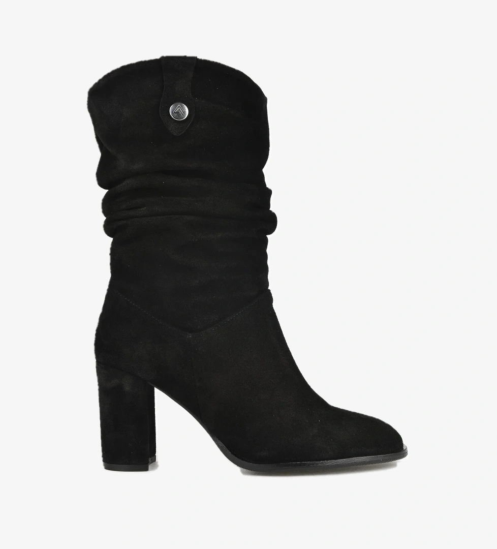 Kadın Hakiki Deri Çizme 1531050Z25100670K Siyah