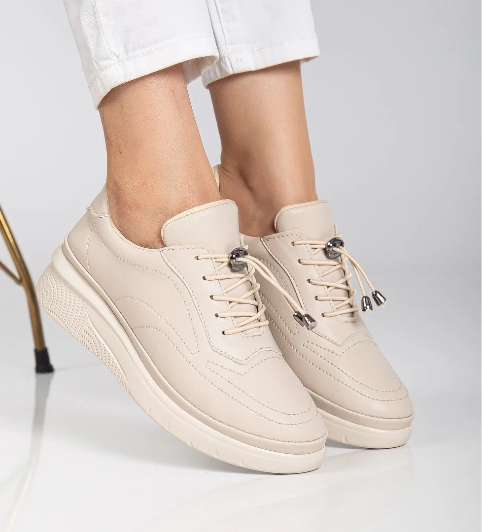 D12221 Günlük Ortopedik Kadın Sneaker Spor Ayakkabı