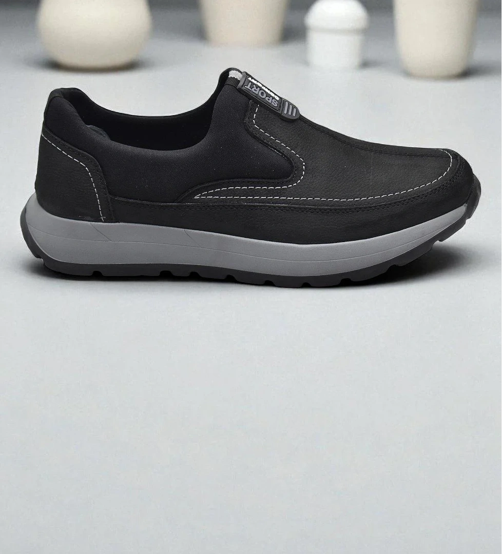 5501 Ortopedik Taban Hakiki Nubuk Deri Erkek Ayakkabı Mevsimlik Kışlık Erkek Ayakkabı