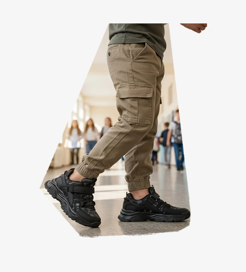 Walkway 2021 F Siyah-Füme-Gri Çocuk Spor Ayakkabı model görseli