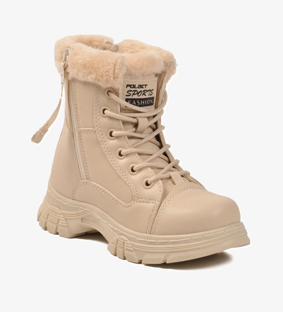 24072 F Bej Kız Çocuk Bot Polact