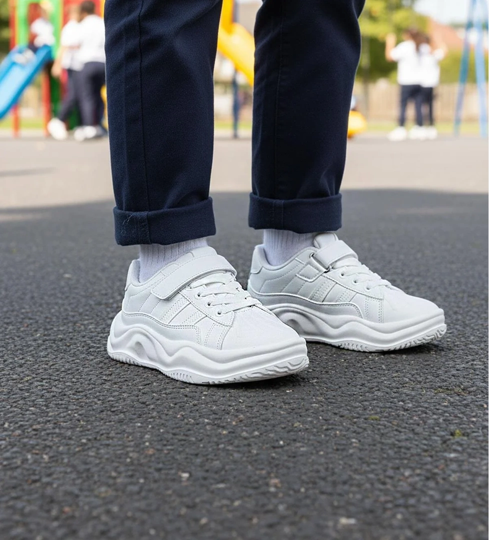 2033 F Beyaz Çocuk Spor Ayakkabı