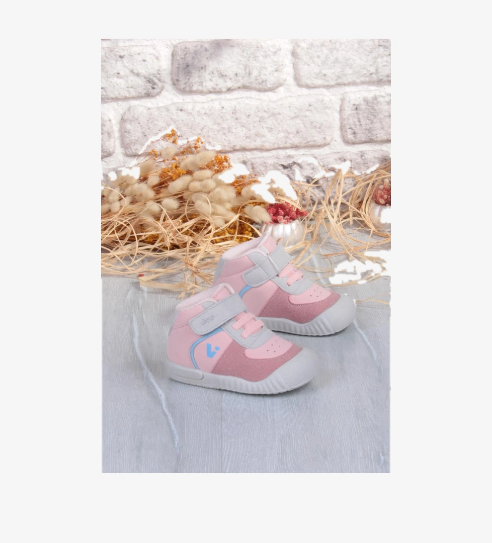 946.B25K.402 Soli Pudra Yumuşak Rahat Kız Çocuk Bot - Görsel 1