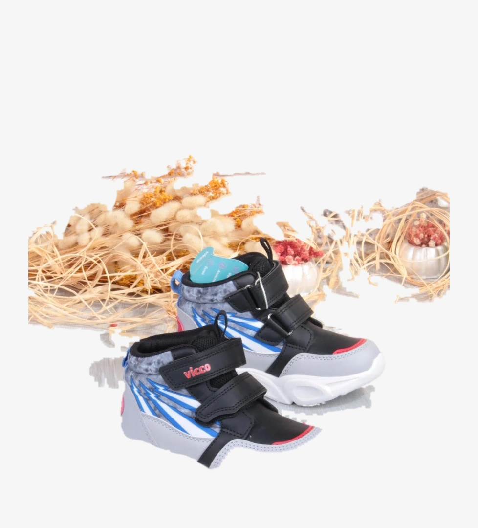 Vicco 946.B25K.420 David Siyah Rahat Hafif Işıklı Erkek Çocuk Bot model görseli